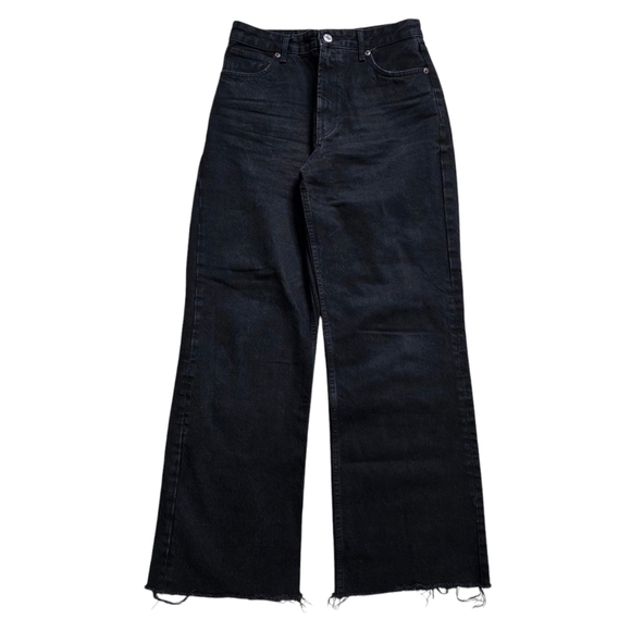 Zara Black High Rise Bootcut Jeans Size 6 - Picture 1 of 7